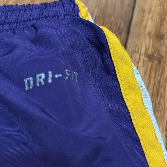 Nike LSU Tigers Purple Running Shorts Womens Size Medium Dri Fit - Picture 6 of 8